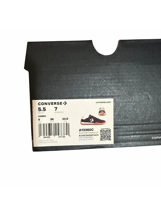 Converse Run Star Trainer Ox Men Casual Shoes 5.5 Suede Burgundy Sneaker A13360C main image 5